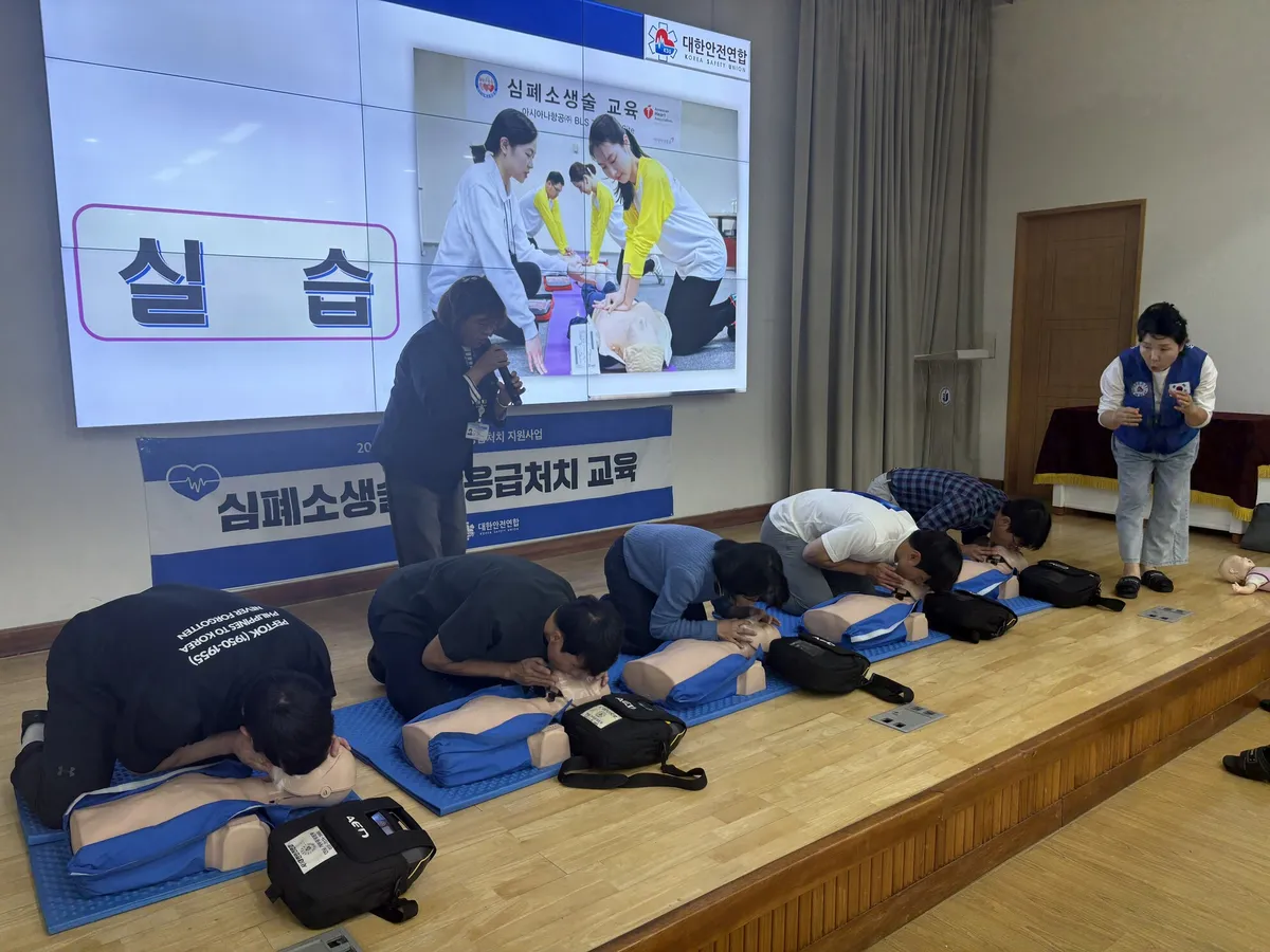 화순교육지원청, 교직원 대상 심폐소생술 교육 실시