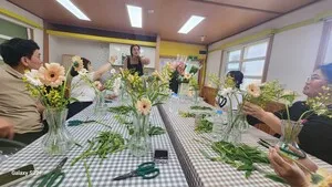 육아 스트레스 날리는 ‘꽃 치유’… 노화북유치원, 보호자 마음 쉼터
