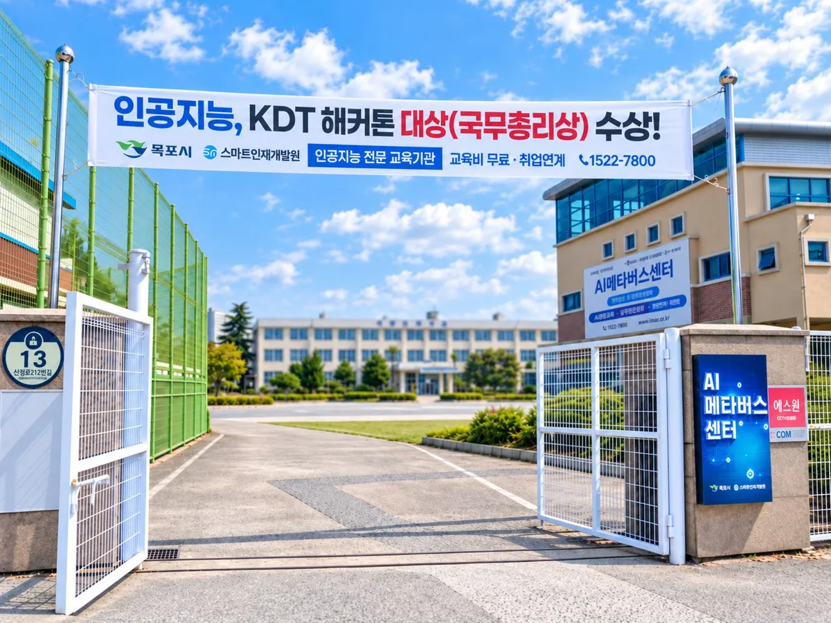 목포시 AI 인재양성 성과…KDT 해커톤서 국무총리상 수상