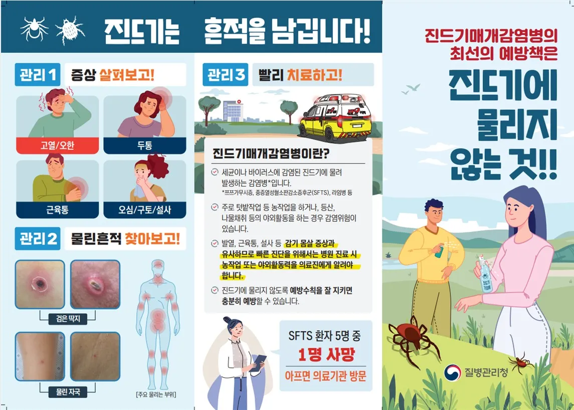 목포시보건소, 치명률 18% SFTS…진드기매개감염병 예방 당부