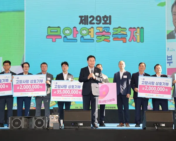 무안·영암·해남, 농축협과 함께 ‘고향사랑’ 3500만 원 상호 기부