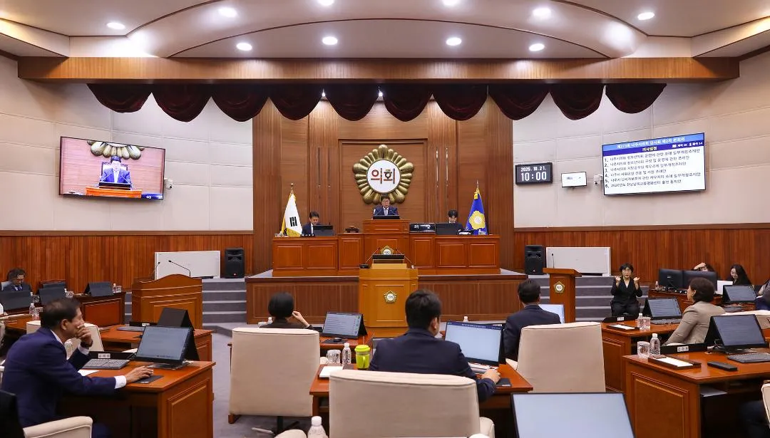 나주시의회, 273회 임시회서 40건 안건 처리 후 폐회