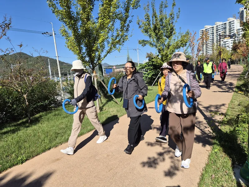 북구 이화정건강생활지원센터, 스모비 활용 울산숲 걷기