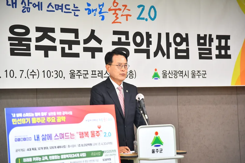 울주군, 민선9기 공약사업 126개 확정