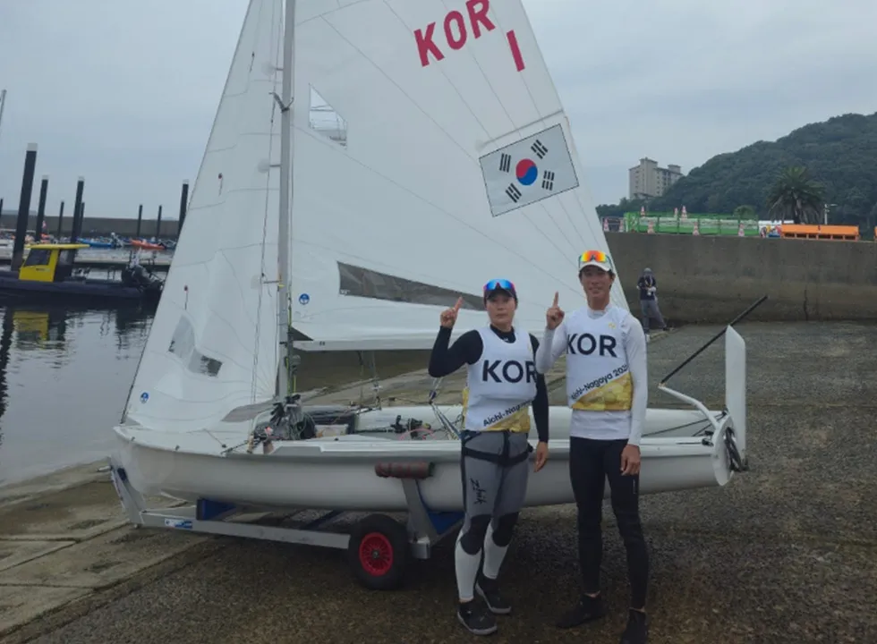 여수시청 요트팀 김창주·이경진, 나고야 아시안게임 은메달